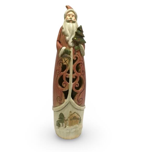 Tall Holiday Santa Figurine - Picture 1 of 5